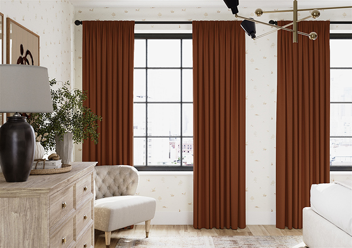 Ascot, Terracotta - Made to Measure Curtains - Image 3